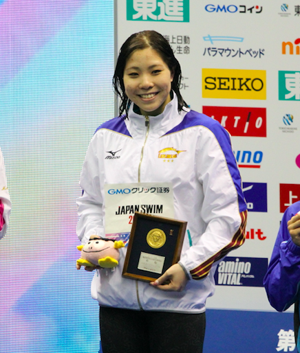 <p>女子200mバタフライ林選手</p>